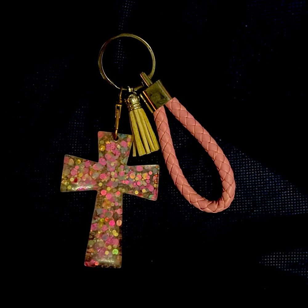 Handmade cross Keychain